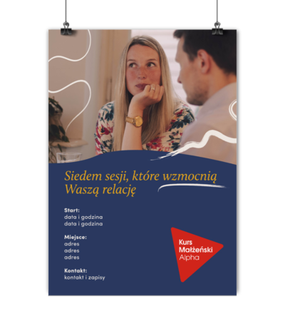 Spersonalizowany plakat Kurs Małżeński Alpha - 2 wersje
