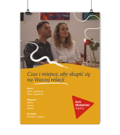 Spersonalizowany plakat Kurs Małżeński Alpha - 2 wersje - obrazek 2