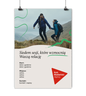 Spersonalizowany plakat Kurs Małżeński Alpha - 4 wersje