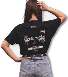 Koszulka ISKRA z cytatem - czarna