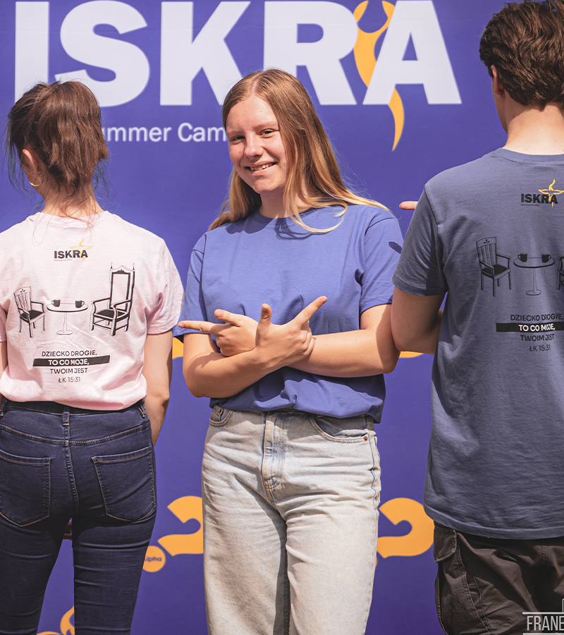 Koszulka ISKRA z cytatem - 3 kolory - obrazek 2