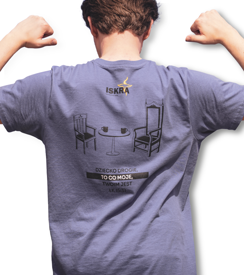 Koszulka ISKRA z cytatem - 3 kolory - obrazek 3