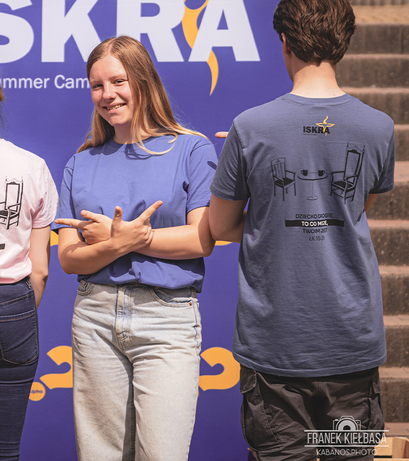 Koszulka ISKRA z cytatem - 3 kolory - obrazek 4