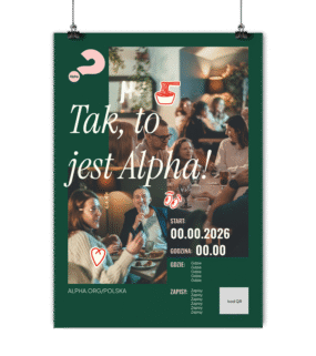 Spersonalizowany plakat - Tak, to jest Alpha (seria B) - 5 wersji