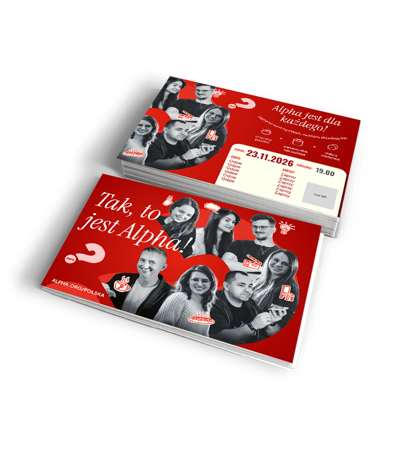 Spersonalizowane zaproszenie - Tak, to jest Alpha (seria A) - 5 wersji