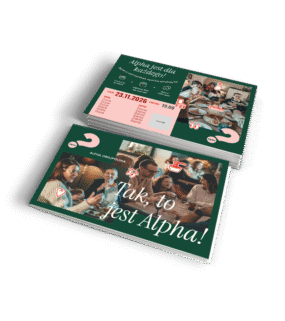 Spersonalizowane zaproszenie - Tak, to jest Alpha (seria B) - 5 wersji